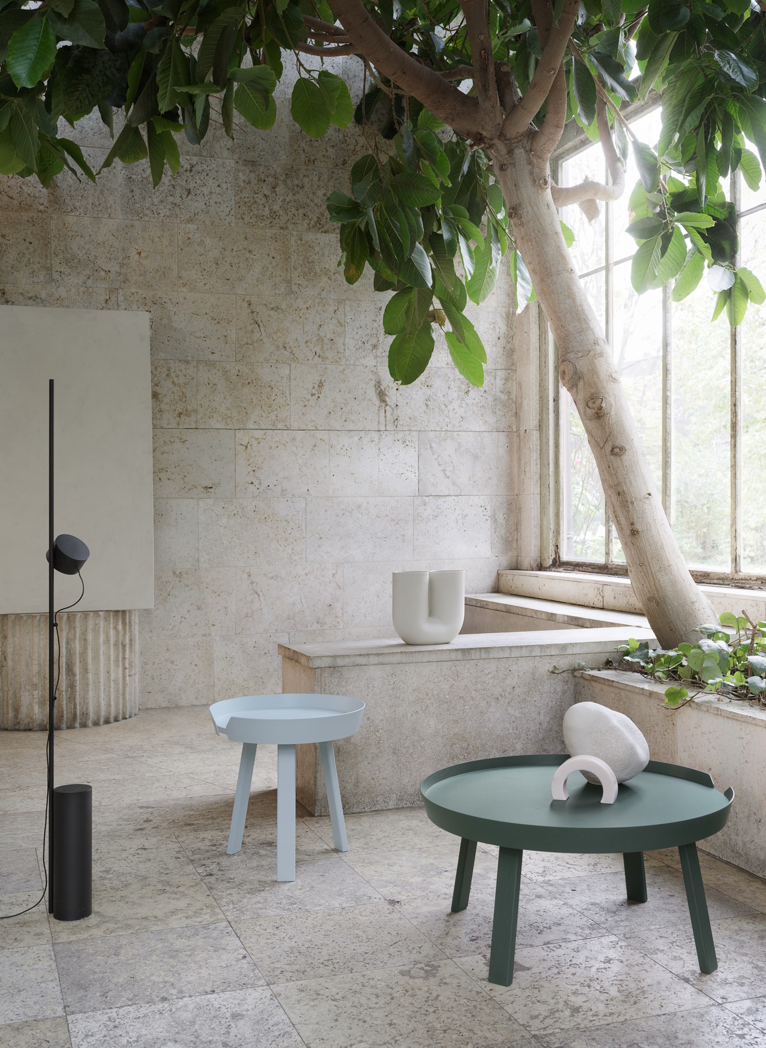 Around Small Light Blue, Around Large Dark Green, Post Floor Lamp, Kink Vase
Around Small Light Blue, Around Large Dark Green, Post Floor Lamp, Kink Vase