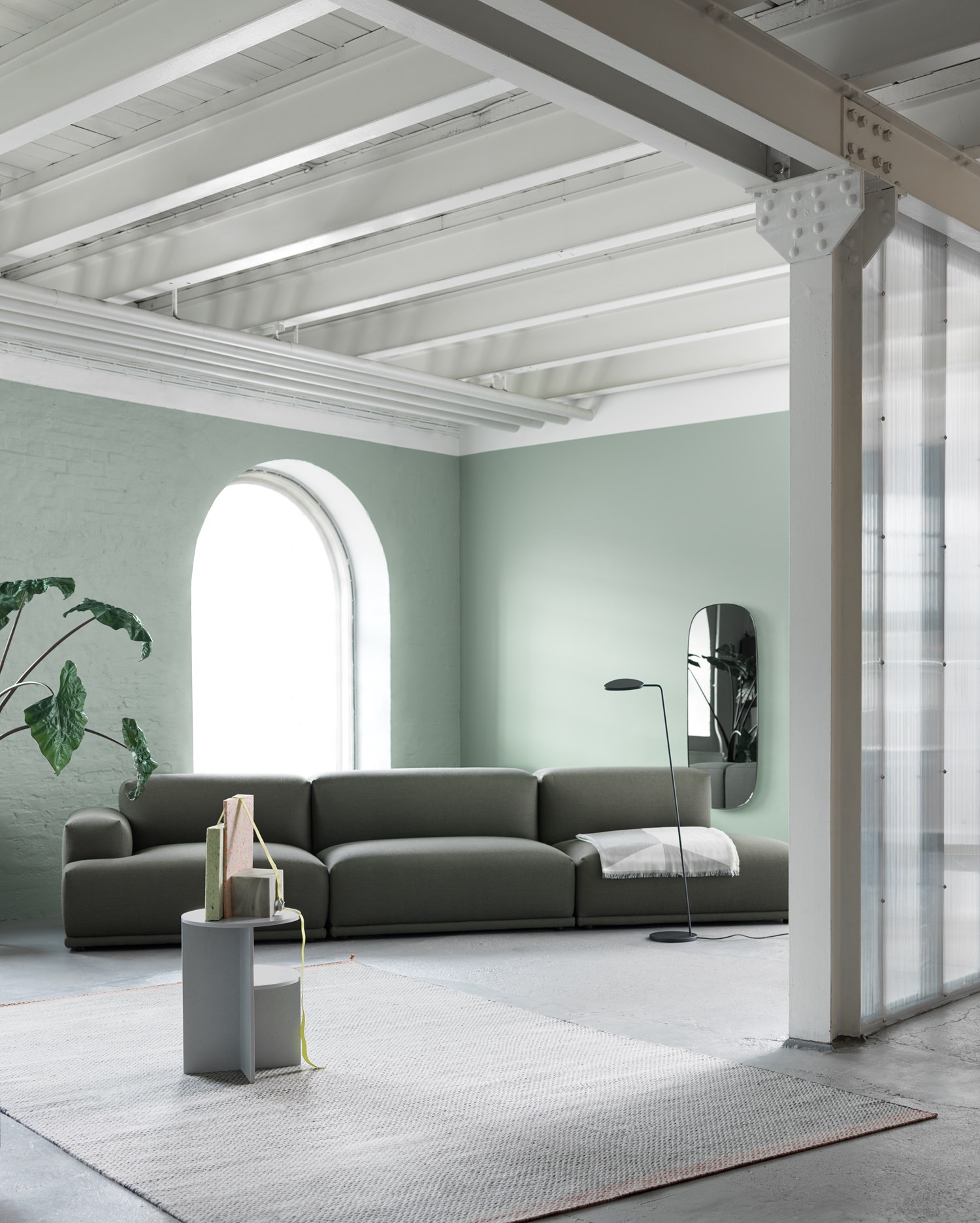 Connect-sofa-Fiord-961-Halves-Ply-Leaf-floor-lamp-Framed-mirror-org