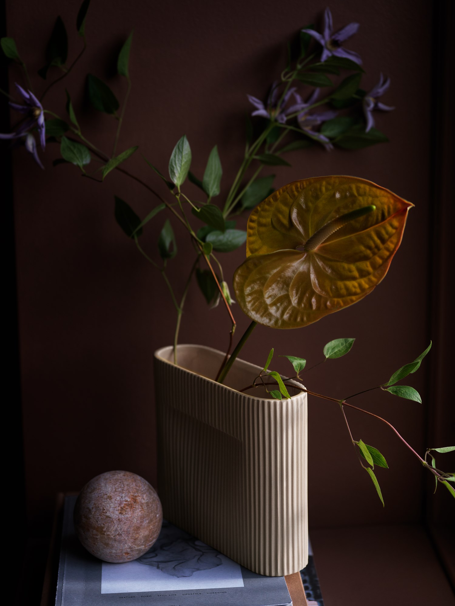 Ridge Vase 16,5 cm in Beige Ridge Vase 16,5 cm in Beige