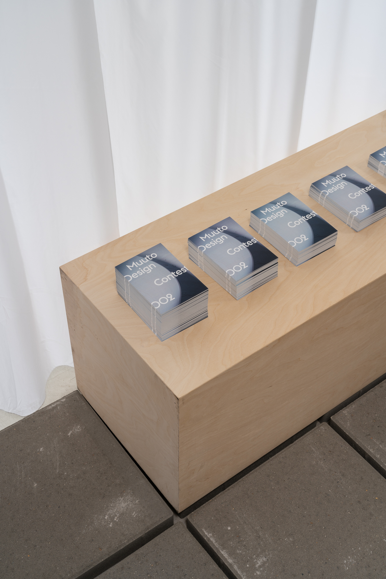 Muuto’s Design Contest 001 are displayed in a thoughtfully styled setting, inviting visitors to explore and learn more about their design stories.