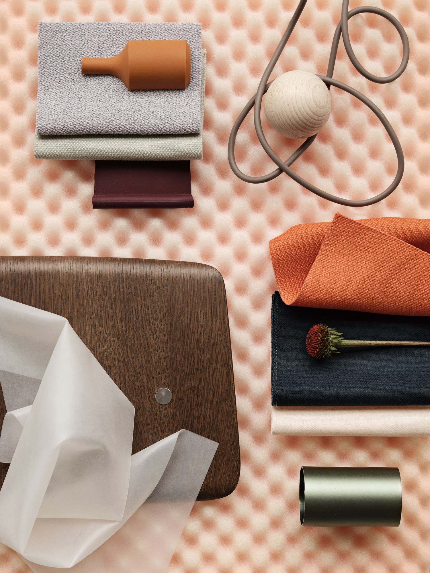 Vibrant-mood-board-stained-dark-brown-colormoodboard-Muuto-org